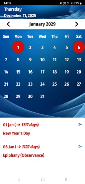 Canada Calendar 2027 17.3 Screenshot