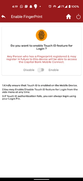 Capital Bank Mobile Connect 1.17 Screenshot