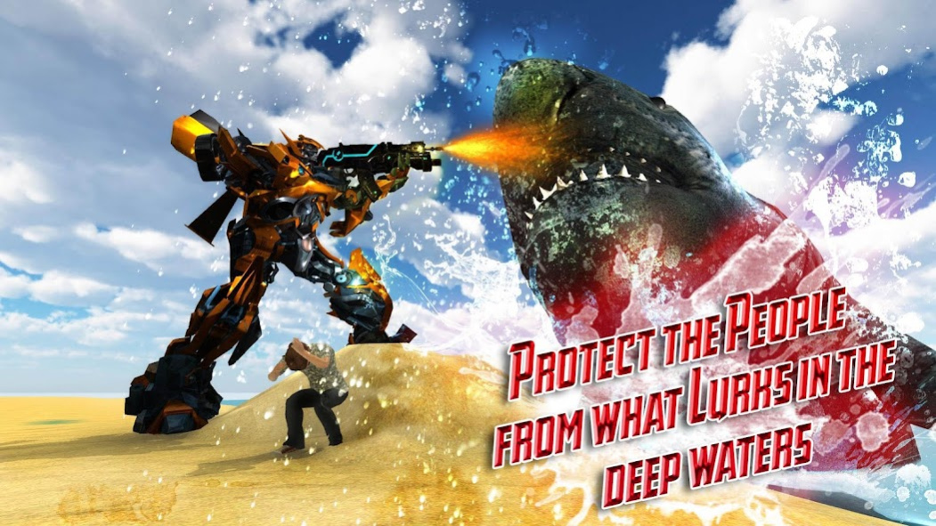 Car Robot Shark Hunting 1.0.4 Screenshot