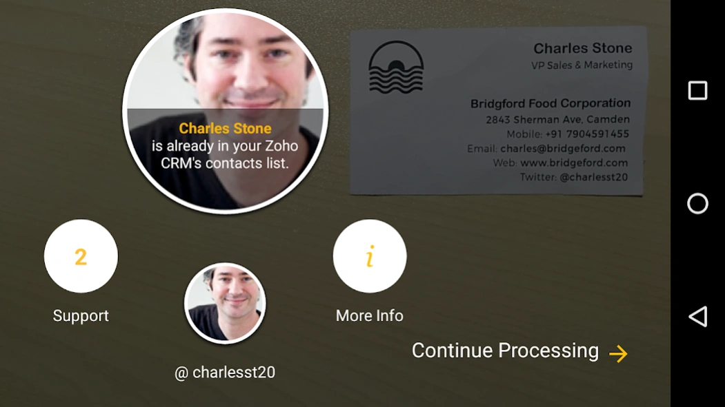 Card Scanner - business cards  Screenshot