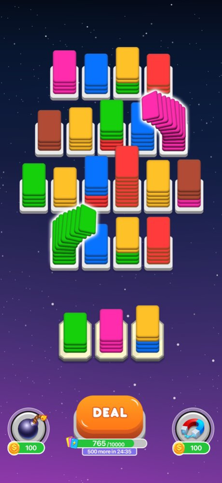 Card Shuffle - Color Sorting 1.0.8 Screenshot