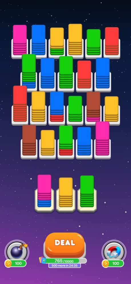 Card Shuffle - Color Sorting 1.0.8 Screenshot