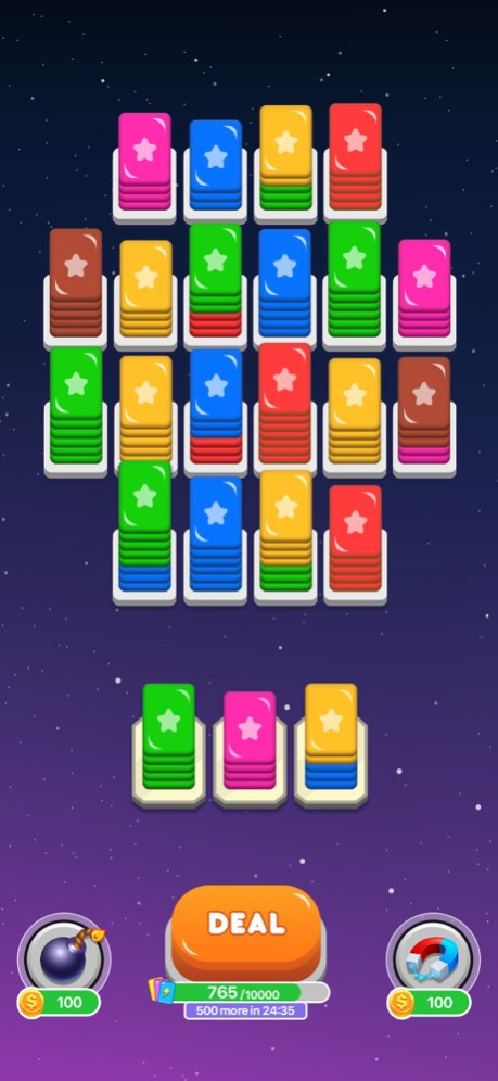 Card Shuffle - Color Sorting 1.0.8 Screenshot