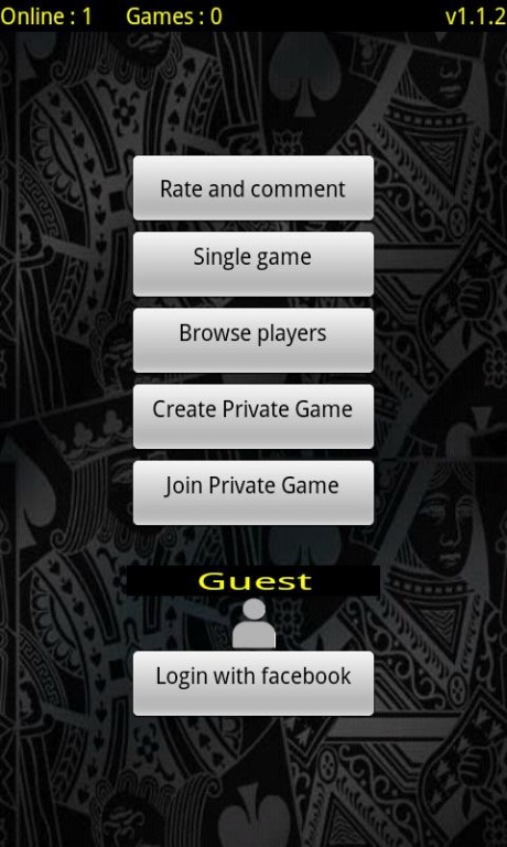 Cards Online (Αγωνία, Ξερή) 1.1.2 Screenshot