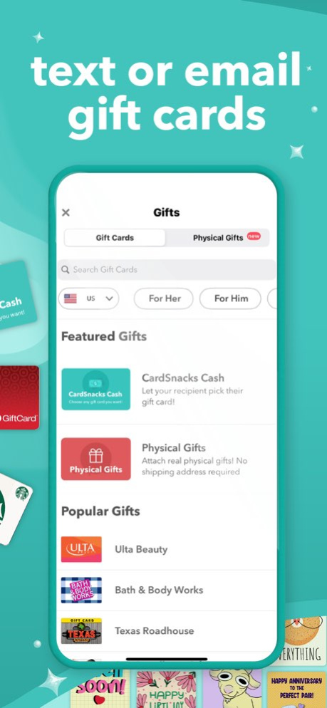CardSnacks: ecards, greetings 4.34 Screenshot