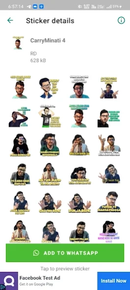 CarryMinati Stickers For Whats 1.0 Screenshot