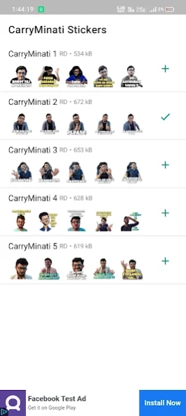 CarryMinati Stickers For Whats 1.0 Screenshot