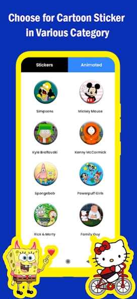 Cartoon Sticker & Animated 1.2 Screenshot