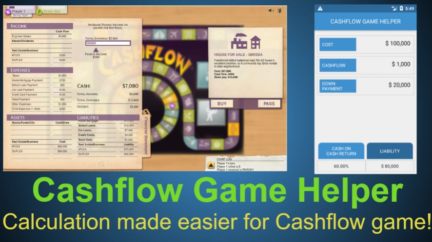 CASHFLOW Game Helper- Financia 1.1.4 Screenshot