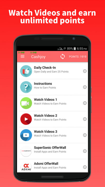 Cashjoy-Free Paypal,Paytm Cash 1.1 Screenshot