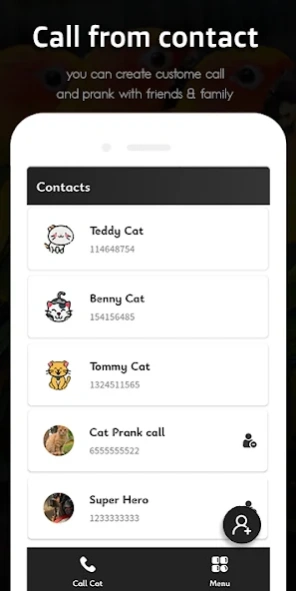 Cat Fake Video Call prank Chat  Screenshot