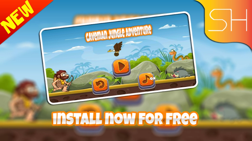 Caveman adventure jungle 1.0.1 Screenshot
