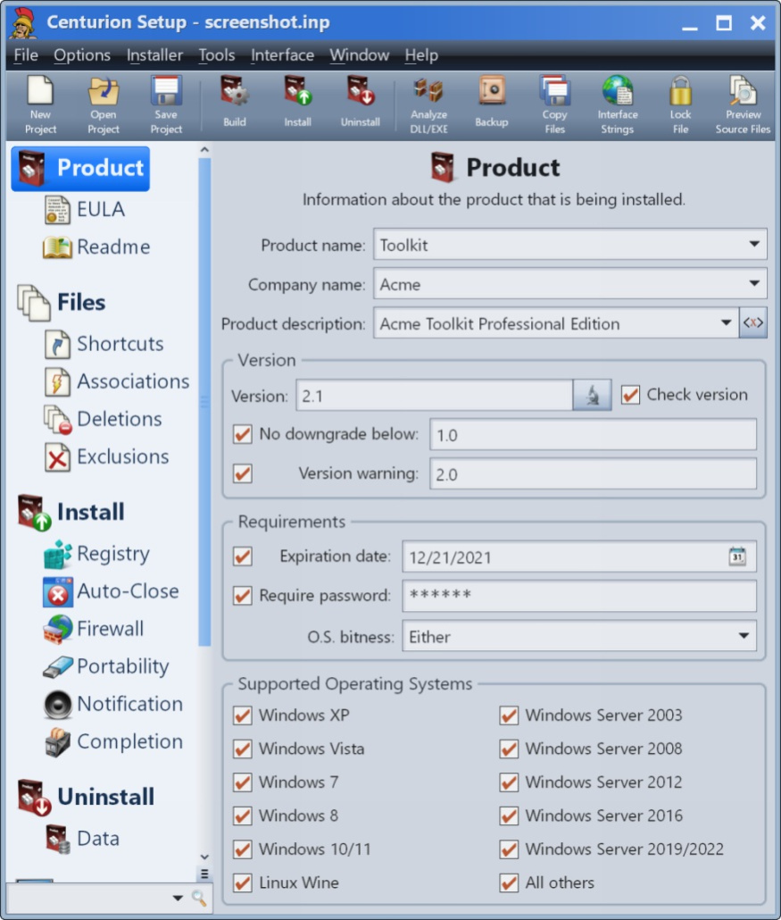 Centurion Setup 51.0 Screenshot
