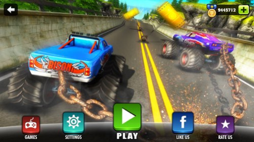 Chained Monster Truck Racing  Screenshot