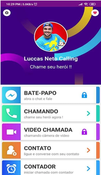 chamada Luccas Video & Voice 7.0 Screenshot