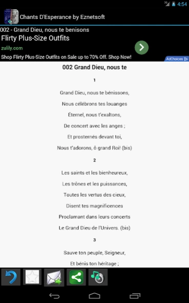 Chants D'Esperance with Tunes 1.146 Screenshot