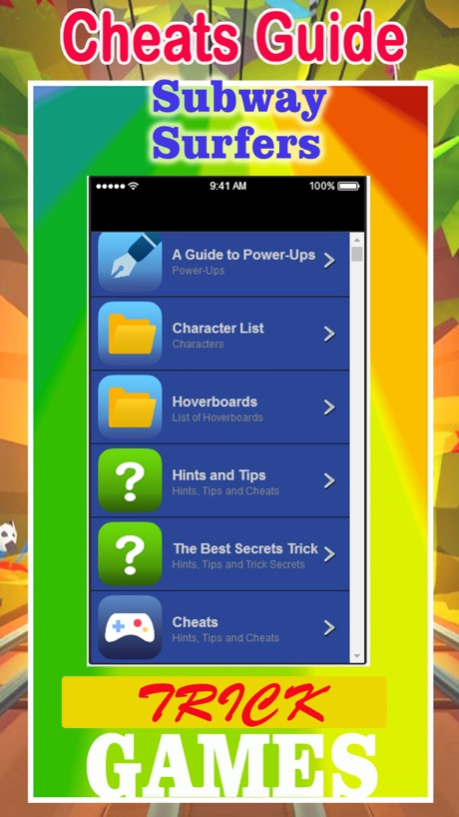 Cheats Guide for Subway Surfers 2 Game 1.10 Screenshot