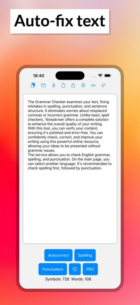 Grammar & punctuation checker 4.3 Screenshot