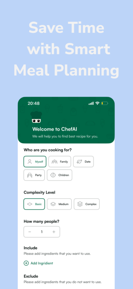 ChefAI: SuperCook Meal Planner 1.2 Screenshot
