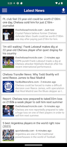 Latest Chelsea News 24/7 4.2 Screenshot