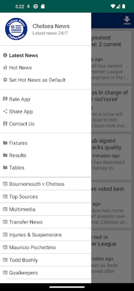 Latest Chelsea News 24/7 4.2 Screenshot
