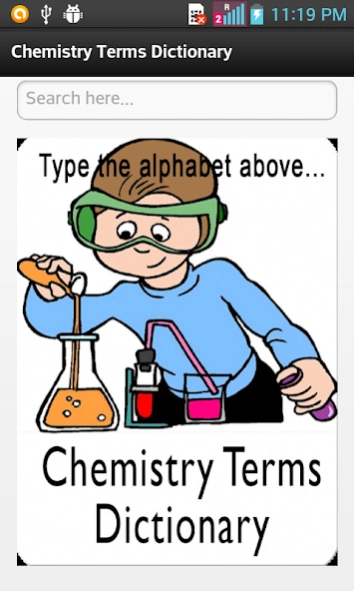 Chemistry Terms Dictionary  Screenshot