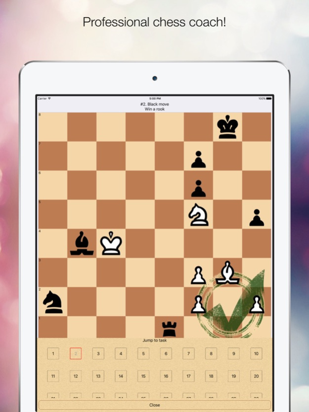 Chess Tactic 3 - interactive chess training puzzle. Part 3 1.0 Screenshot