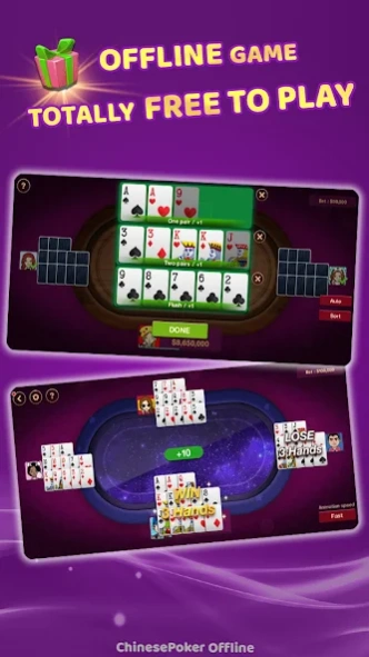 Chinese Poker Offline - Pusoy 2.1.3 Screenshot