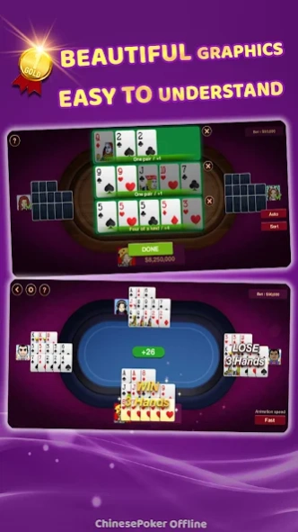 Chinese Poker Offline - Pusoy 2.1.3 Screenshot