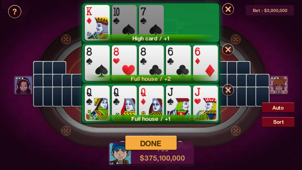 Chinese Poker Offline - Pusoy 2.1.3 Screenshot