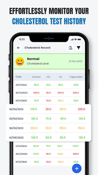 Cholesterol Calculator & Logs  Screenshot