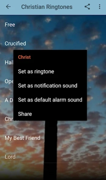 Christian Ringtones 1.0.0 Screenshot