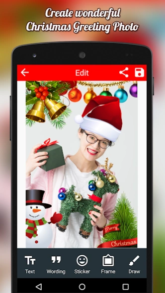 Christmas Photo Frames Editor 1.0.8 Screenshot