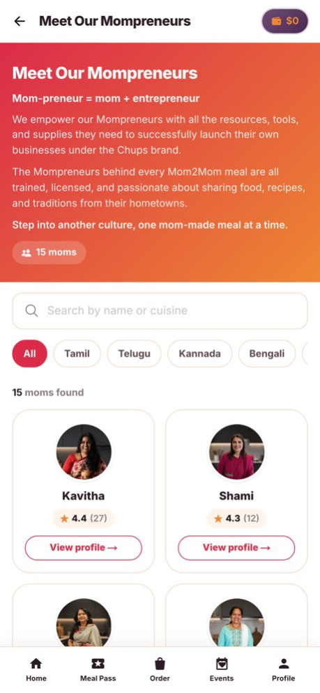 Chups - Mom2Mom Meals 5.7.1 Screenshot