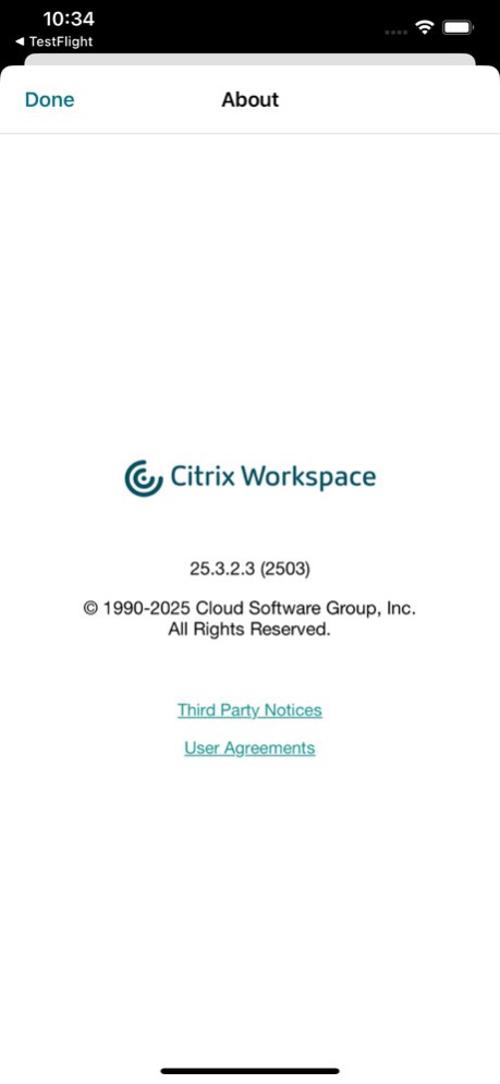 Citrix Workspace 26.9.0 Screenshot
