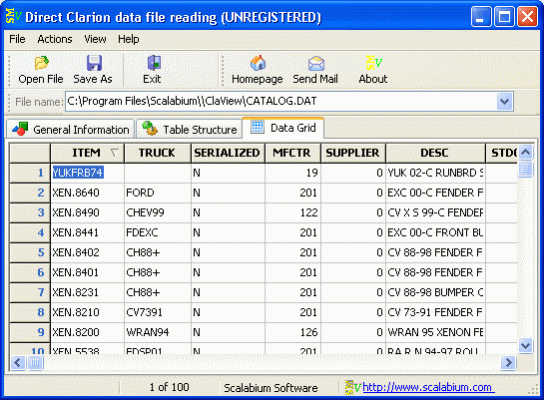 Clarion viewer 3.0 Screenshot