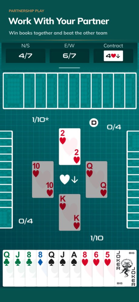 Classic Bid Whist Card Game 3.3.4 Screenshot