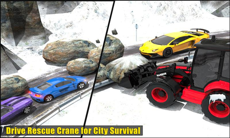 Snow Heavy Excavator Rescue 1.4 Screenshot
