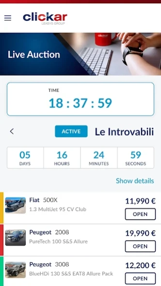 Leasys CLICKAR  Screenshot