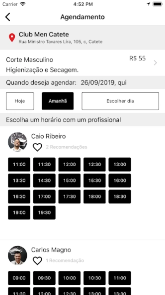 Club Men Salon  Screenshot