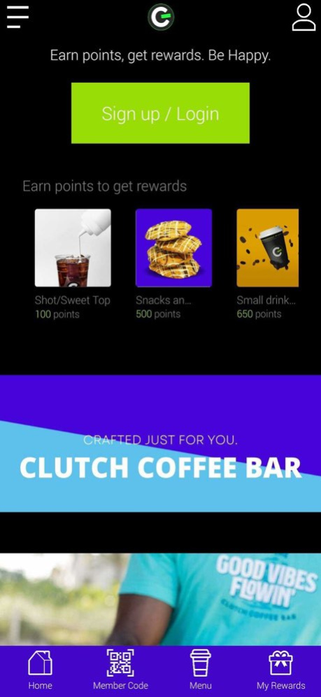 Clutch Coffee Bar: Rewards 1.0.4 Screenshot