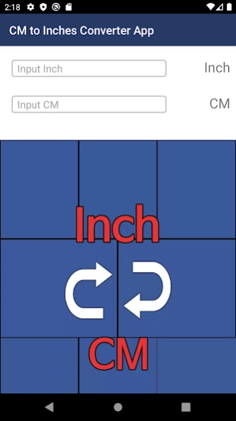 CM to Inches Converter App 7.0.0 Screenshot