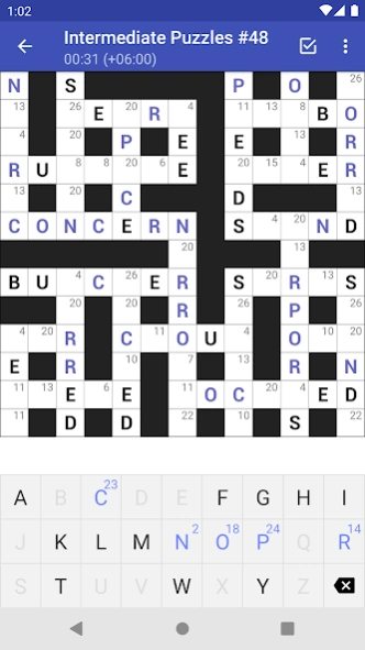 Codeword Puzzles (Crosswords) 4.12 Screenshot