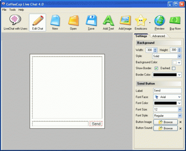 CoffeeCup Live Chat 6.2 Screenshot