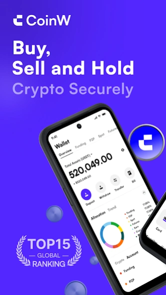 CoinW . Buy BTC, ETH & Crypto 10.0.98 Screenshot