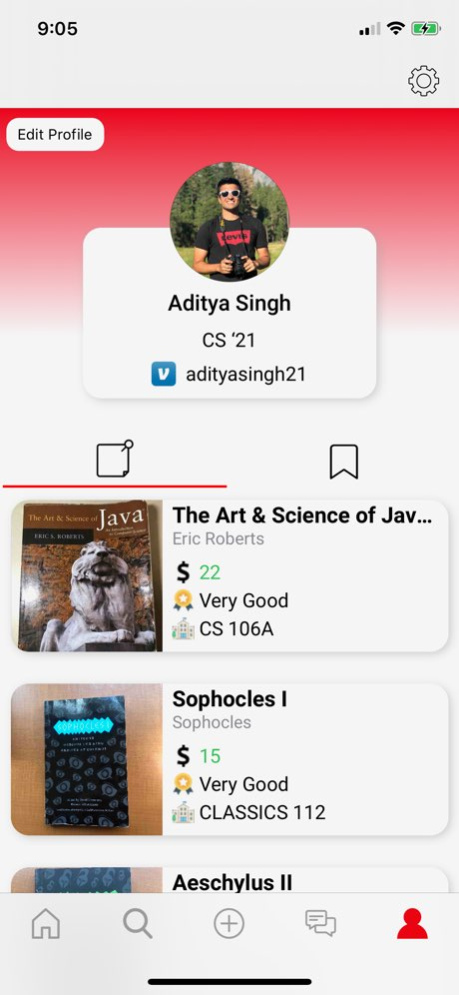CollegeBook - College Market 1.3 Screenshot