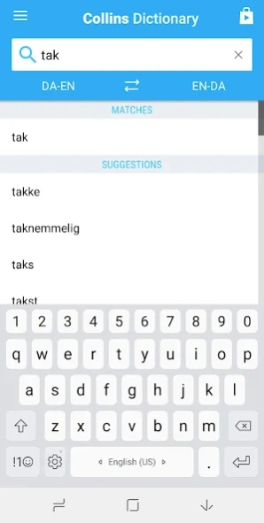 English-Danish Dictionary  Screenshot