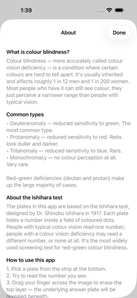 Color-Blindness Lite 4.4 Screenshot