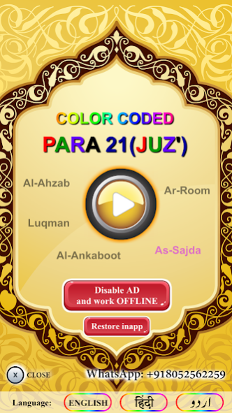 Color coded PARA 21 with Audio 2.0 Screenshot