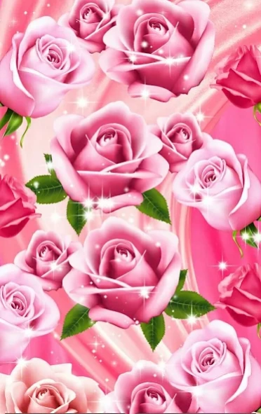 Colorful Flowers Roses HD Wall  Screenshot